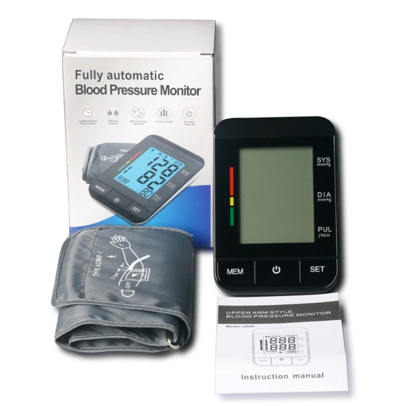 Backlit Electronic Arm Blood Pressure Monitor