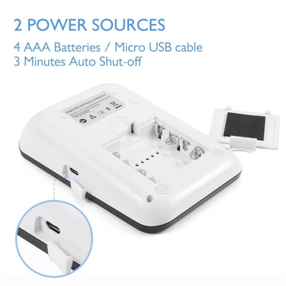 Backlit Electronic Arm Blood Pressure Monitor