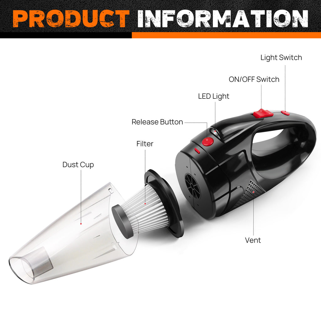 Mini Cordless Vacuum Cleaner Car Handheld