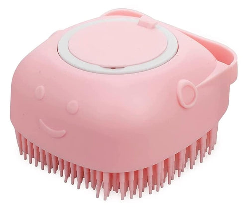 Silicone Dog Bath Brush Shampoo Dispenser